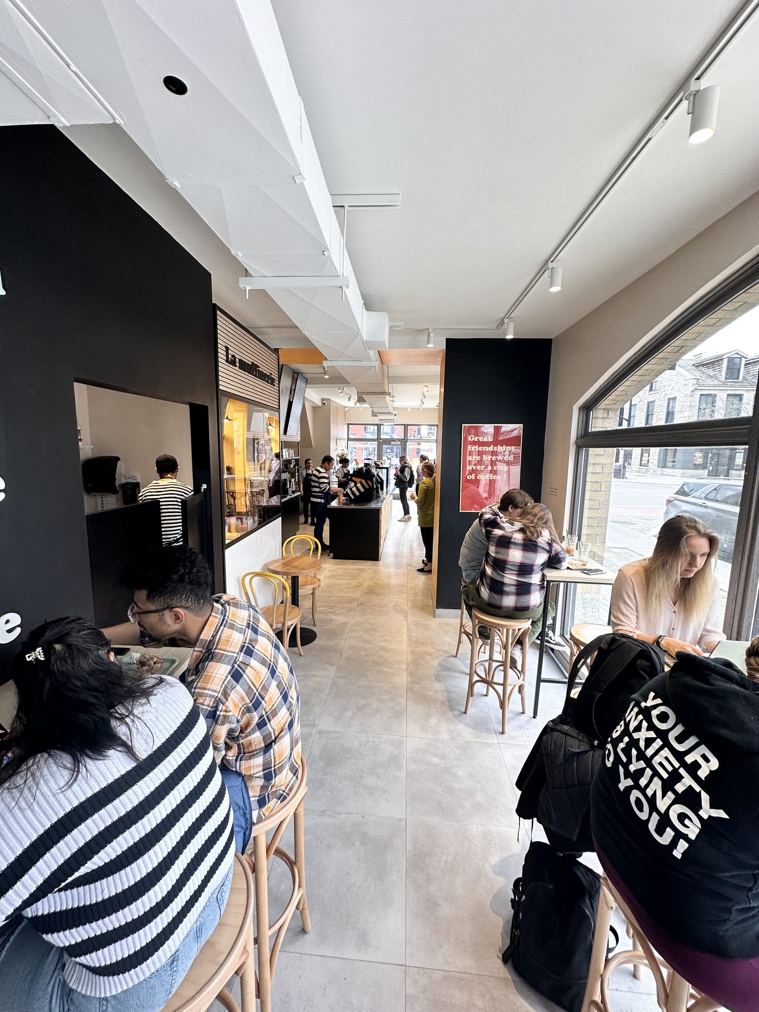 Café interior after fit-out, Kingston Canada