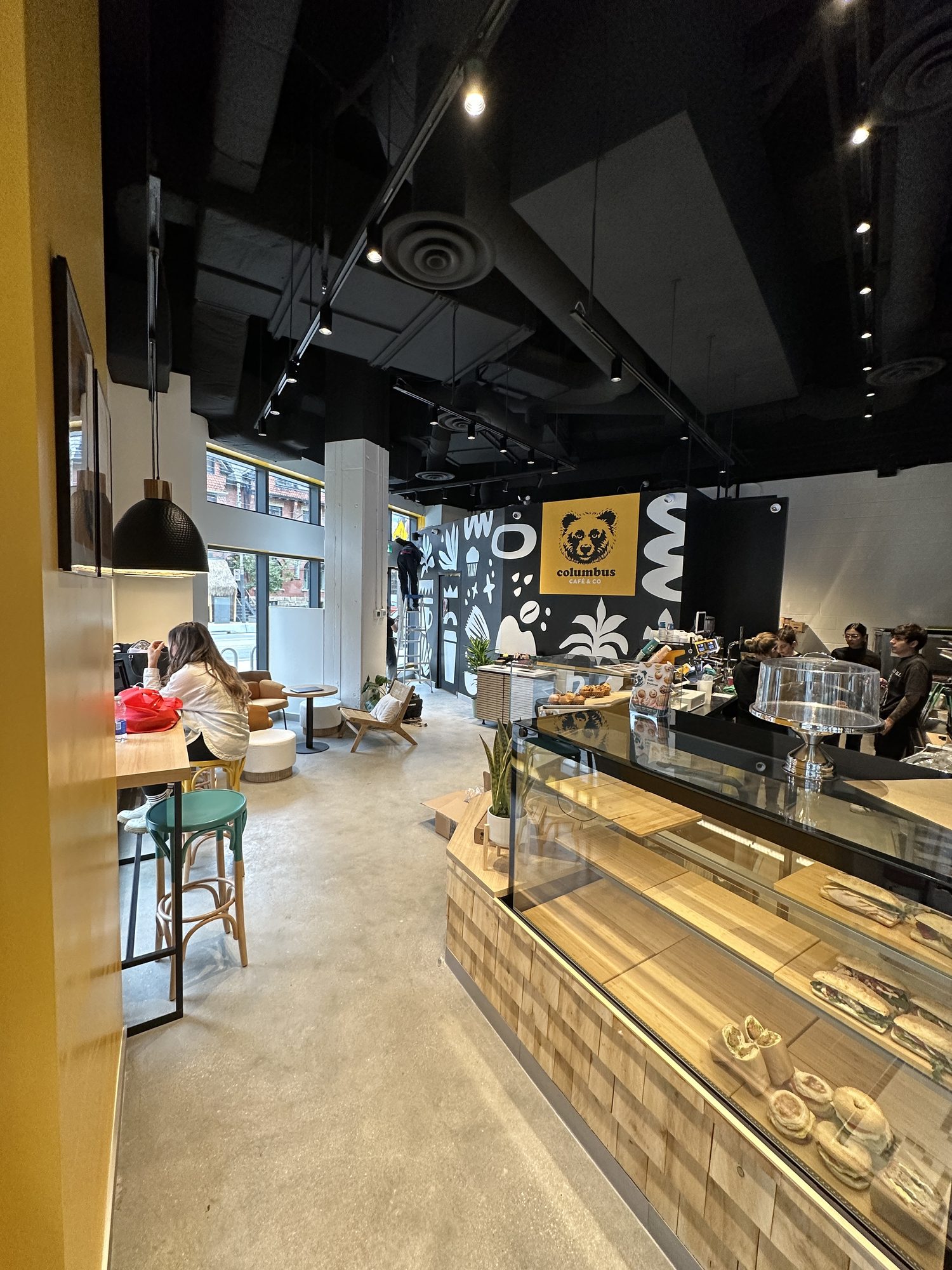 Columbus Café & Co interior after fit-out, Toronto Canada